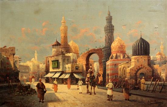 Henri Carnier (1800-1868) Arab street scenes 14.5 x 22.5in.